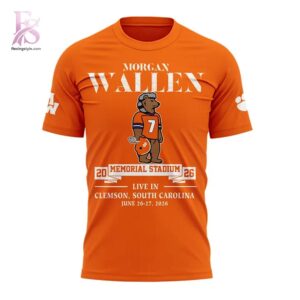 Morgan Wallen tour Clemson Memorial Stadium 2026 Shirt 2 featuring a standout look with carefully crafted details.