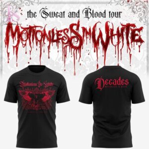 Motionless In White The Sweat and Blood Tour 2026 Decades Shirt 1 featuring a standout look with carefully crafted details.