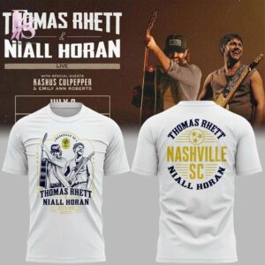 Contemporary fashion apparel in Nashville SC 2026 Thomas Rhett Niall Horan Shirt 1 featuring a clean design, quality materials, and a comfortable fit for daily wear.