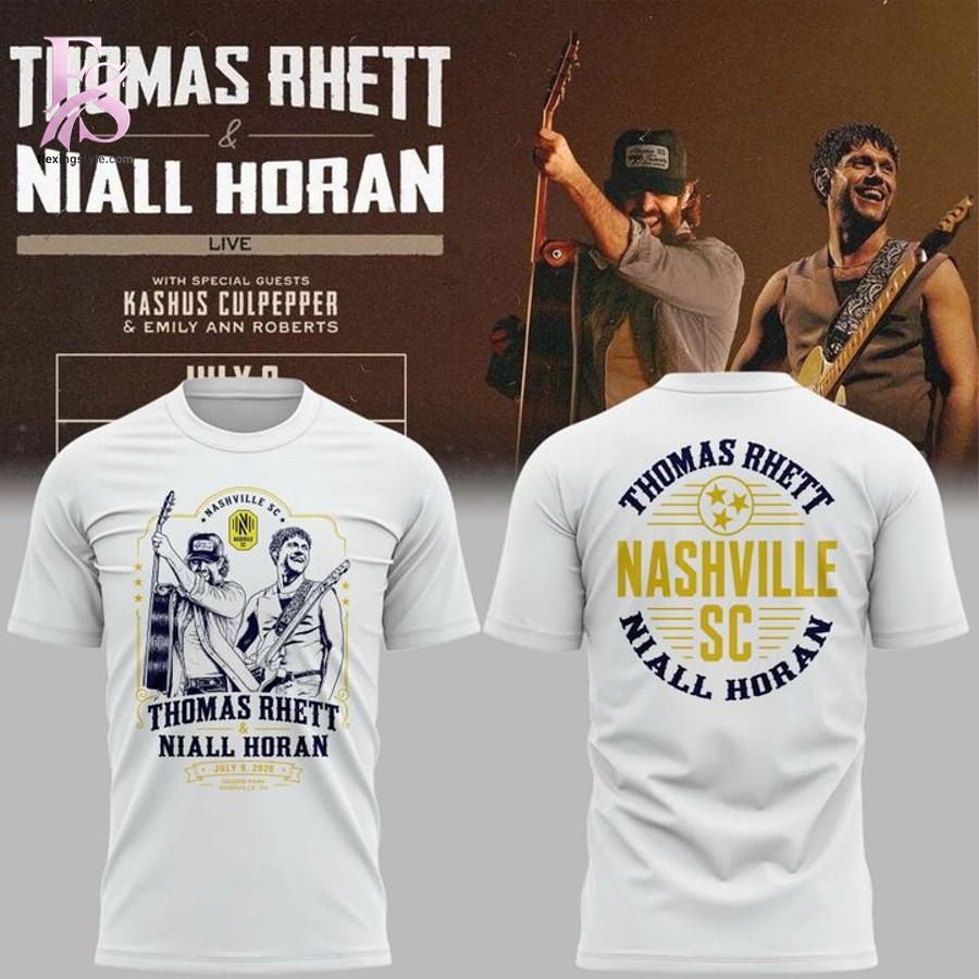 Contemporary fashion apparel in Nashville SC 2026 Thomas Rhett Niall Horan Shirt 1 featuring a clean design, quality materials, and a comfortable fit for daily wear.