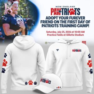 Close-up image of New England Pawtriots Navy T Shirt 2026 3 showcasing its distinctive craftsmanship.