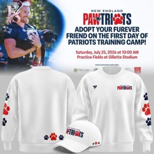 Close-up image of New England Pawtriots Navy T Shirt 2026 4 showcasing its distinctive craftsmanship.