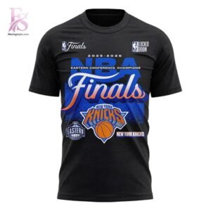 Premium view of New York Knicks 2026 NBA Eastern Conference Champions T Shirt 3 with a bold design and everyday appeal.