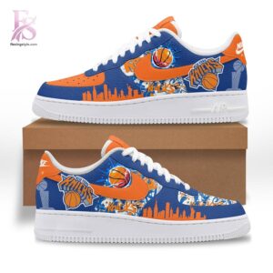 Premium look of New York Knicks Air Force Shoes 1 with eye-catching details and quality craftsmanship.