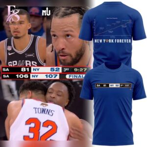 Premium view of New York Knicks vs Spurs Game 4 T Shirt 1 with a bold design and everyday appeal.