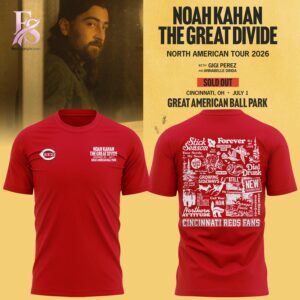 Premium view of Noah Kahan x Cincinnati Reds Shirt 2026 1 with a bold design and everyday appeal.