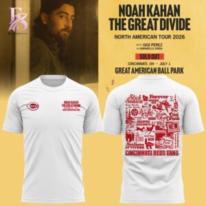 Premium view of Noah Kahan x Cincinnati Reds Shirt 2026 4 with a bold design and everyday appeal.