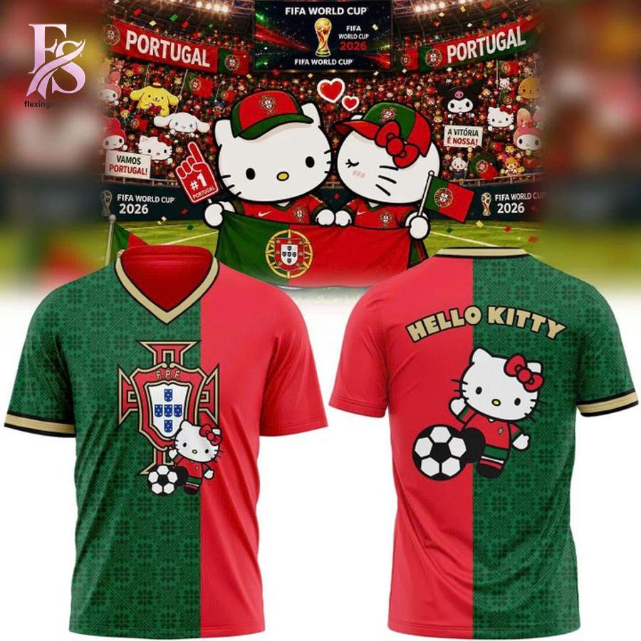 Portugal Hello Kitty World Cup 2026 soccer Shirt 1 featuring a standout look with carefully crafted details.
