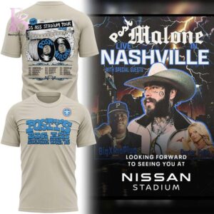 Post Malone Big Ass Stadium Tour Tennessee Titans Shirt 1 featuring a standout look with carefully crafted details.