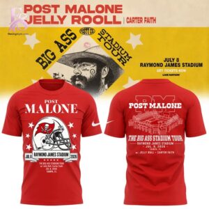 Post Malone The Big Ass Stadium Tour Tampa 2026 T Shirt 1 featuring a standout look with carefully crafted details.