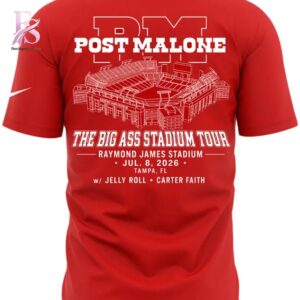 Post Malone The Big Ass Stadium Tour Tampa 2026 T Shirt 3 featuring a standout look with carefully crafted details.