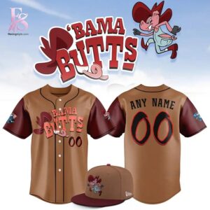 Premium look of Rocket City Trash Panda Bama Butts Baseball Jersey 1 with eye-catching details and quality craftsmanship.