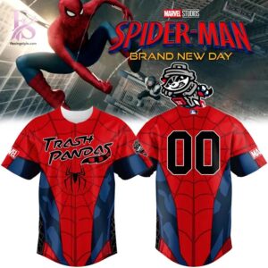 Rocket City Trash Panda Spider Man Jersey 2026 1 featuring a standout look with carefully crafted details.