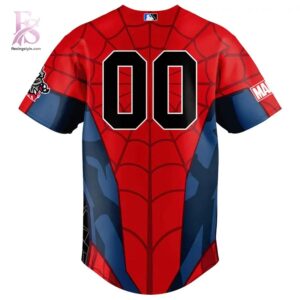 Rocket City Trash Panda Spider Man Jersey 2026 3 featuring a standout look with carefully crafted details.