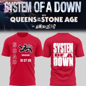 Premium look of SOAD UK Europe Stadium Tour 2026 Shirt 1 with eye-catching details and quality craftsmanship.