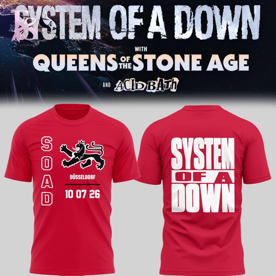 Premium look of SOAD UK Europe Stadium Tour 2026 Shirt 1 with eye-catching details and quality craftsmanship.