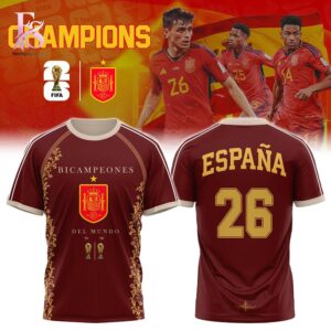 Premium look of Spain Campeones 2026 Victory TShirt 1 with eye-catching details and quality craftsmanship.