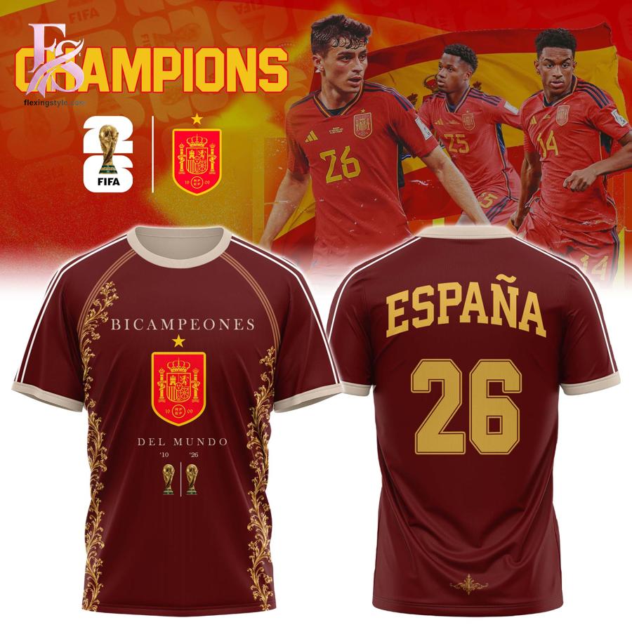 Premium look of Spain Campeones 2026 Victory TShirt 1 with eye-catching details and quality craftsmanship.