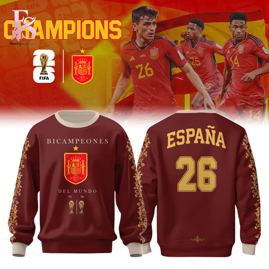 Premium look of Spain Campeones 2026 Victory TShirt 2 with eye-catching details and quality craftsmanship.
