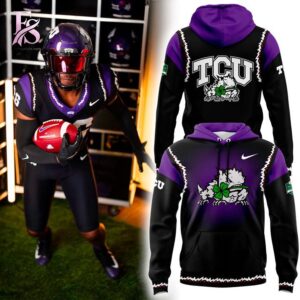 Contemporary fashion apparel in TCU Football Aer Lingus College Football Classic Ireland 2026 Hoodie 1 featuring a clean design, quality materials, and a comfortable fit for daily wear.