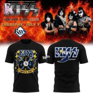 Premium look of Tampa Bay Rays KISS Forever Band Tour 2026 Shirt 1 with eye-catching details and quality craftsmanship.