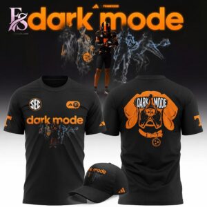 Contemporary fashion apparel in Tennessee Volunteers 2026 Dark Mode Shirt 1 featuring a clean design, quality materials, and a comfortable fit for daily wear.