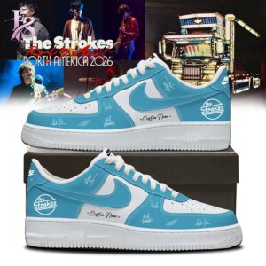Premium view of The Strokes Reality Awaits North America Air Force Shoes 1 with a bold design and everyday appeal.