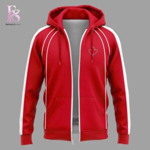 Premium view of Toronto Maple Leafs 2026 Justin Bieber Zip Hoodie 2 with a bold design and everyday appeal.