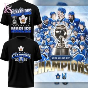 Toronto Marlies 2026 Calder Cup Champions T Shirt 1 featuring a standout look with carefully crafted details.