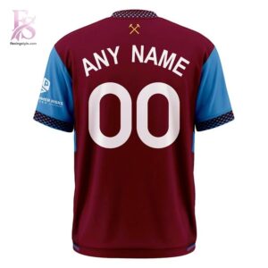 Contemporary fashion apparel in West Ham United 26 27 Elite Home Shirt 3 featuring a clean design, quality materials, and a comfortable fit for daily wear.