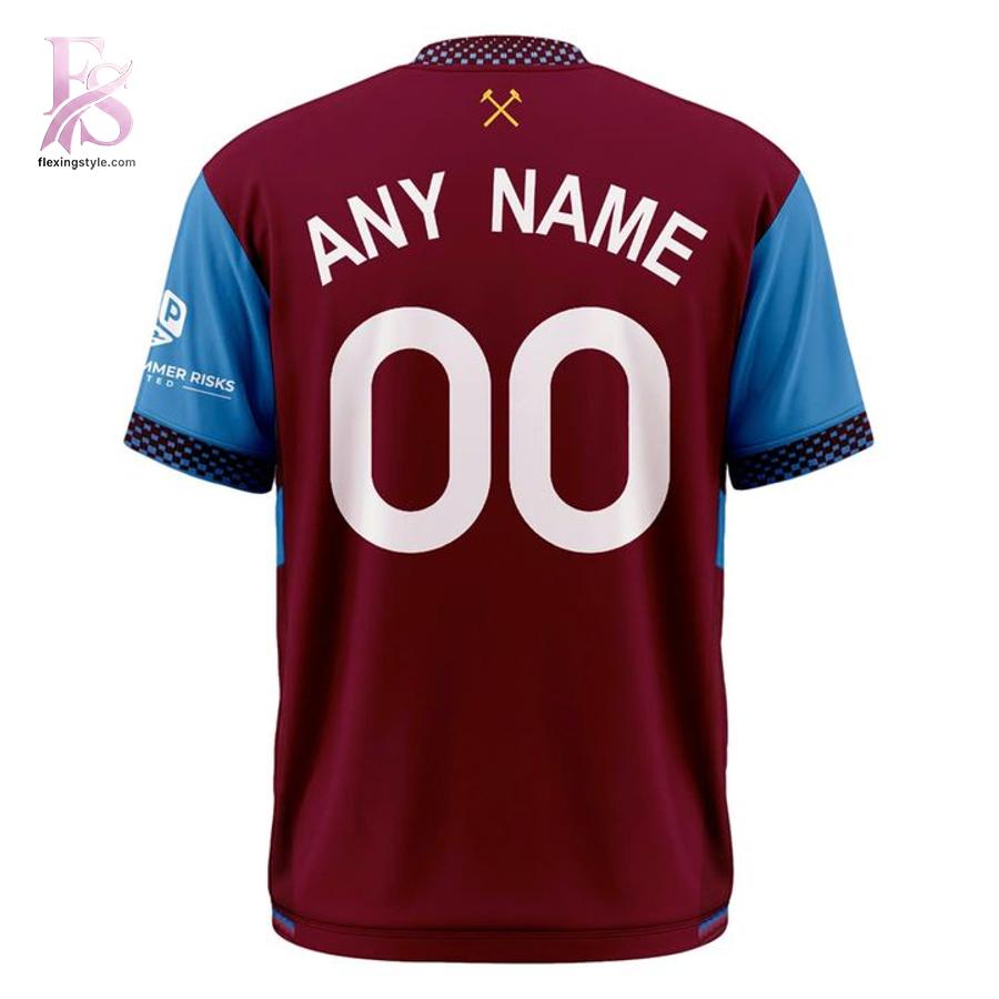 Contemporary fashion apparel in West Ham United 26 27 Elite Home Shirt 3 featuring a clean design, quality materials, and a comfortable fit for daily wear.