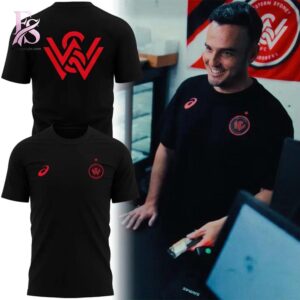 Contemporary fashion apparel in Western Sydney Wanderers FC Tshirt 1 featuring a clean design, quality materials, and a comfortable fit for daily wear.