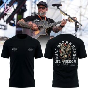 Zac Brown Band UFC Freedom 250 Shirt 1 featuring a standout look with carefully crafted details.