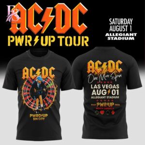 ACDC PWR UP Tour Las Vegas Allegiant Stadium 2026 T Shirt 1 stylish fashion apparel for everyday casual wear with modern design and premium comfort