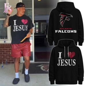Atlanta Falcons I LOVE Jesus Shirt 2 stylish fashion apparel for everyday casual wear with modern design and premium comfort
