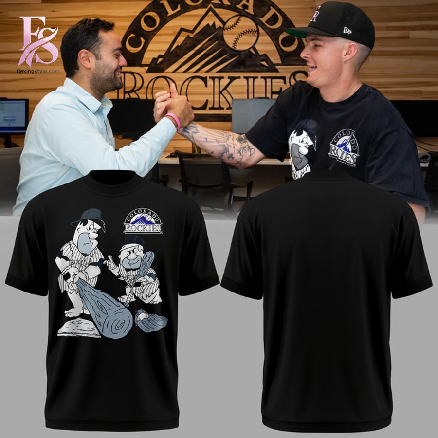 Colorado Rockies x The Flintstones T Shirt 1 stylish fashion apparel for everyday casual wear with modern design and premium comfort