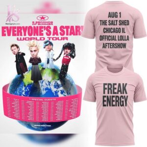 Freak Energy 5 Seconds of Summer T Shirt 1 stylish fashion apparel for everyday casual wear with modern design and premium comfort