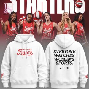 Indiana Fever Everyone Watches Womens Sports Hoodie 1 stylish fashion apparel for everyday casual wear with modern design and premium comfort