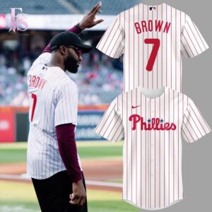 Jaylen Brown Philadelphia Phillies Baseball Jersey 1 stylish fashion apparel for everyday casual wear with modern design and premium comfort