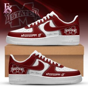 Mississippi State University CUSTOM Air Force Shoes 1 stylish fashion apparel for everyday casual wear with modern design and premium comfort