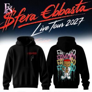 Sfera Ebbasta Live Tour 2027 Hoodie 1 stylish fashion apparel for everyday casual wear with modern design and premium comfort