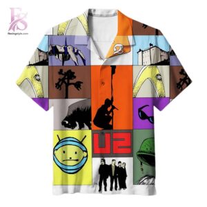 U2 Concert poster Hawaiian Shirt 1 stylish fashion apparel for everyday casual wear with modern design and premium comfort
