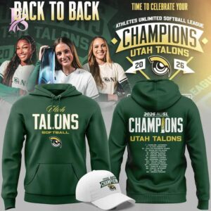Utah Talons BACK TO BACK AUSL CHAMPIONS 2026 T shirt 2 stylish fashion apparel for everyday casual wear with modern design and premium comfort
