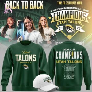 Utah Talons BACK TO BACK AUSL CHAMPIONS 2026 T shirt 3 stylish fashion apparel for everyday casual wear with modern design and premium comfort