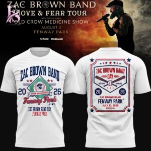 Zac Brown Band Love Fear Tour 2026 Tshirt 1 stylish fashion apparel for everyday casual wear with modern design and premium comfort