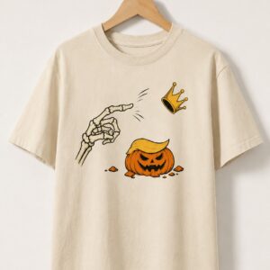 No Kings Skeleton Pumpkin Trump Halloween Shirt stylish fashion apparel for everyday casual wear with modern design and premium comfort